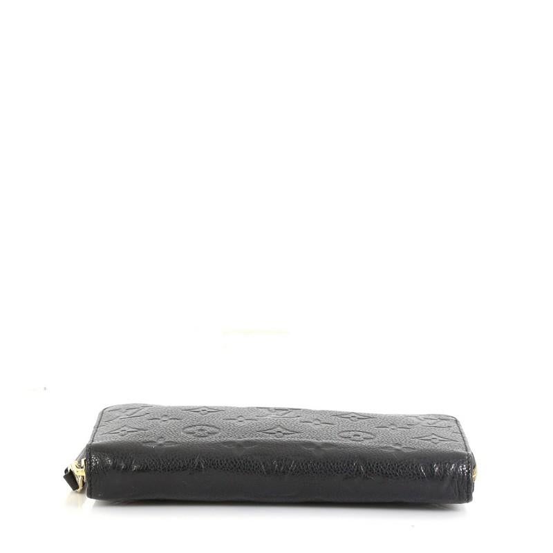 Louis Vuitton Zippy Wallet Monogram Empreinte Leather In Fair Condition In NY, NY