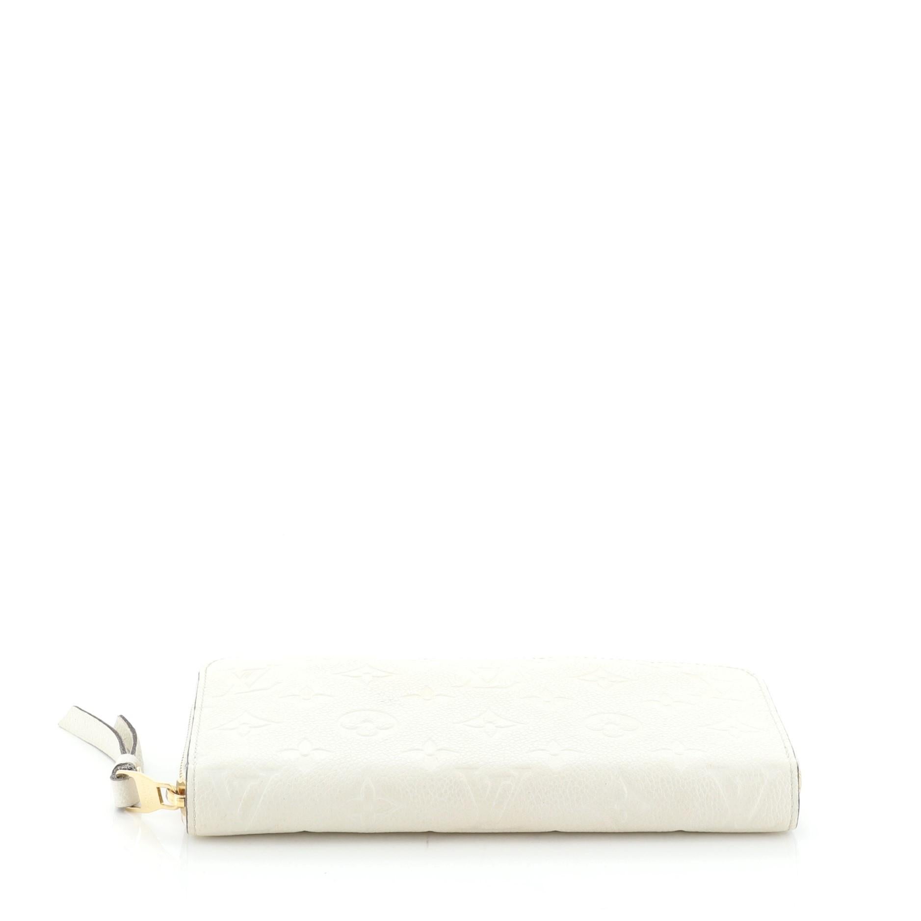 Louis Vuitton Zippy Wallet Monogram Empreinte Leather In Good Condition In NY, NY