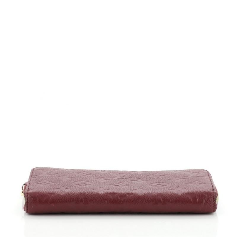 Women's Louis Vuitton Zippy Wallet Monogram Empreinte Leather