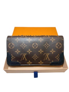 Louis Vuitton Zippy Wallet NM in Monogram Canvas with Black Leather Corners 2019