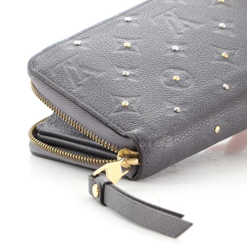 Louis Vuitton Zippy Wallet Studded Monogram Empreinte Leather 1