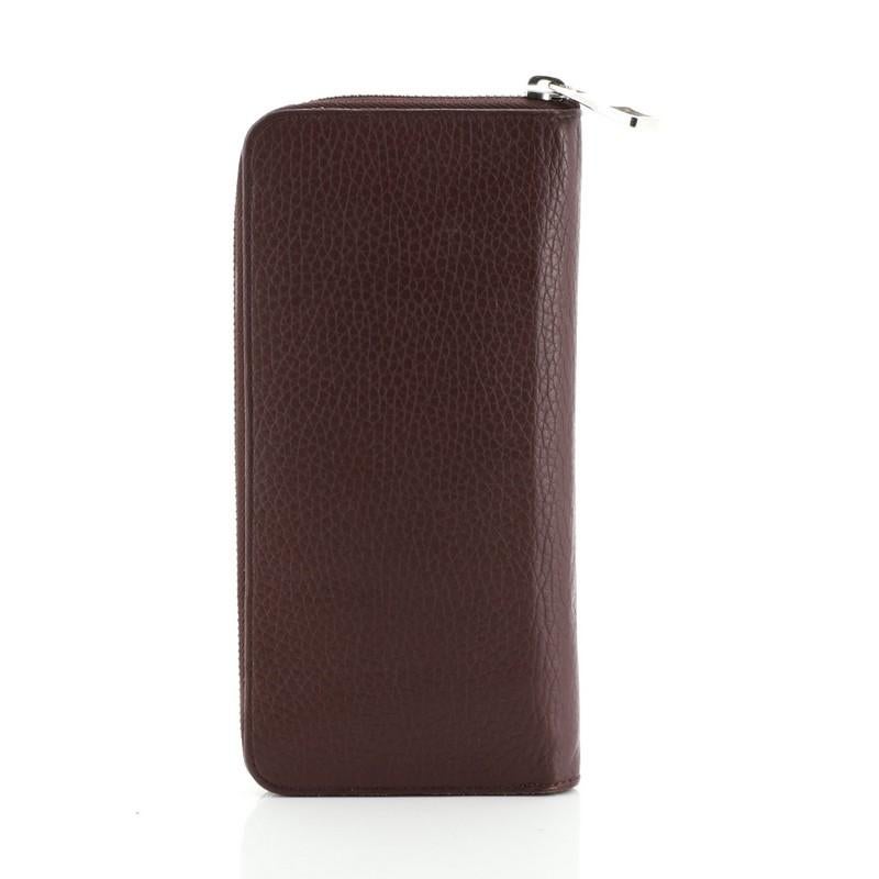Black Louis Vuitton Zippy Wallet Taurillon Leather Vertical