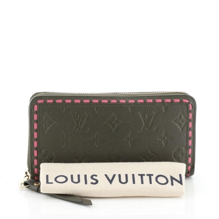 Louis Vuitton Zippy Wallet Whipstitch Monogram Empreinte Leather For Sale at 1stdibs