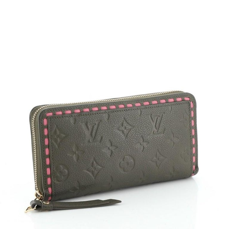 Louis Vuitton Zippy Wallet Whipstitch Monogram Empreinte Leather For Sale at 1stdibs
