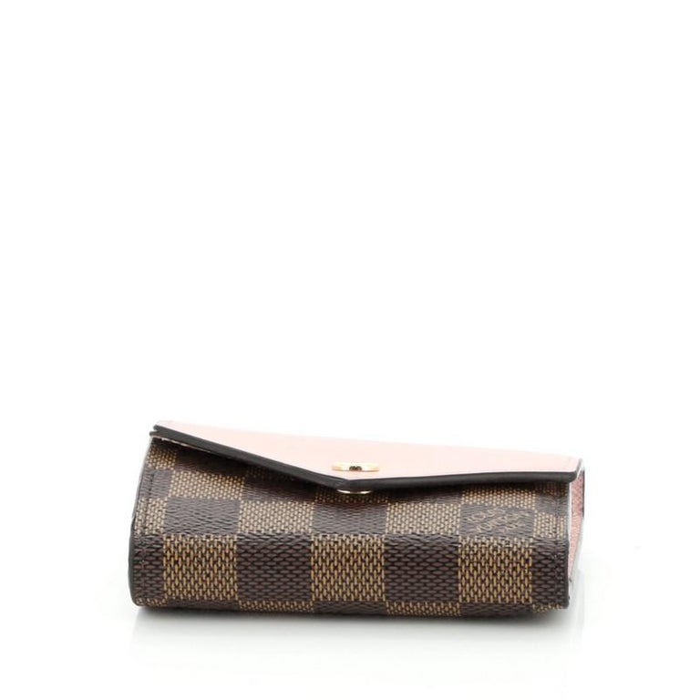 Louis Vuitton Zoe Wallet Damier and Leather at 1stdibs