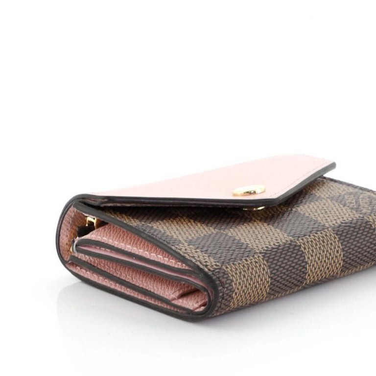Louis Vuitton Zoe Wallet Damier and Leather at 1stDibs