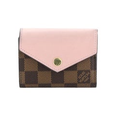 Louis Vuitton Zoe Wallet Damier and Leather