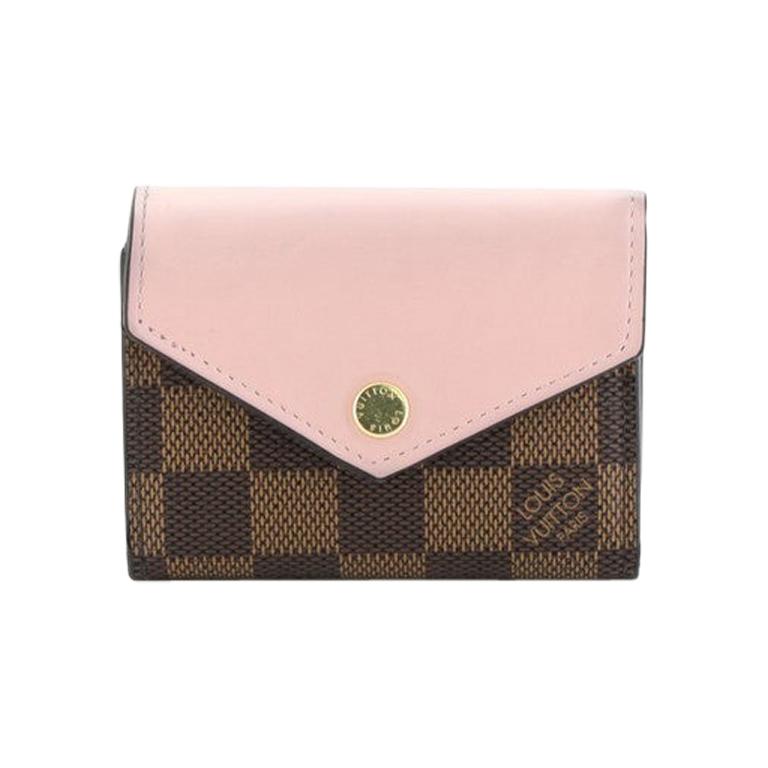 Louis Vuitton Zoe Wallet Damier and Leather at 1stdibs