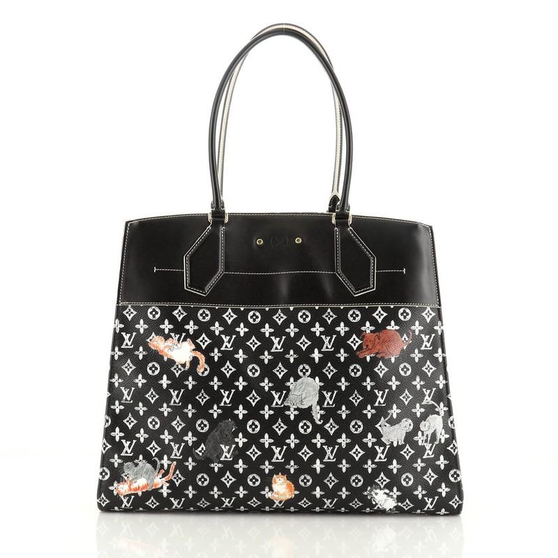Louis Vuittona City Steamer Handbag Limited Edition Grace Coddington Catog In Good Condition In NY, NY