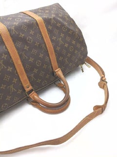 Louis VuittonMonogram Keepall Bandouliere 50 Boston Duffle Bag with Strap