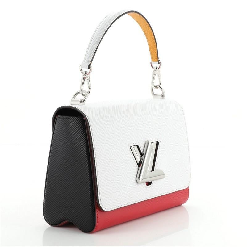 Gray Louis VuittonTwist Strap Top Handle Bag Epi Leather MM