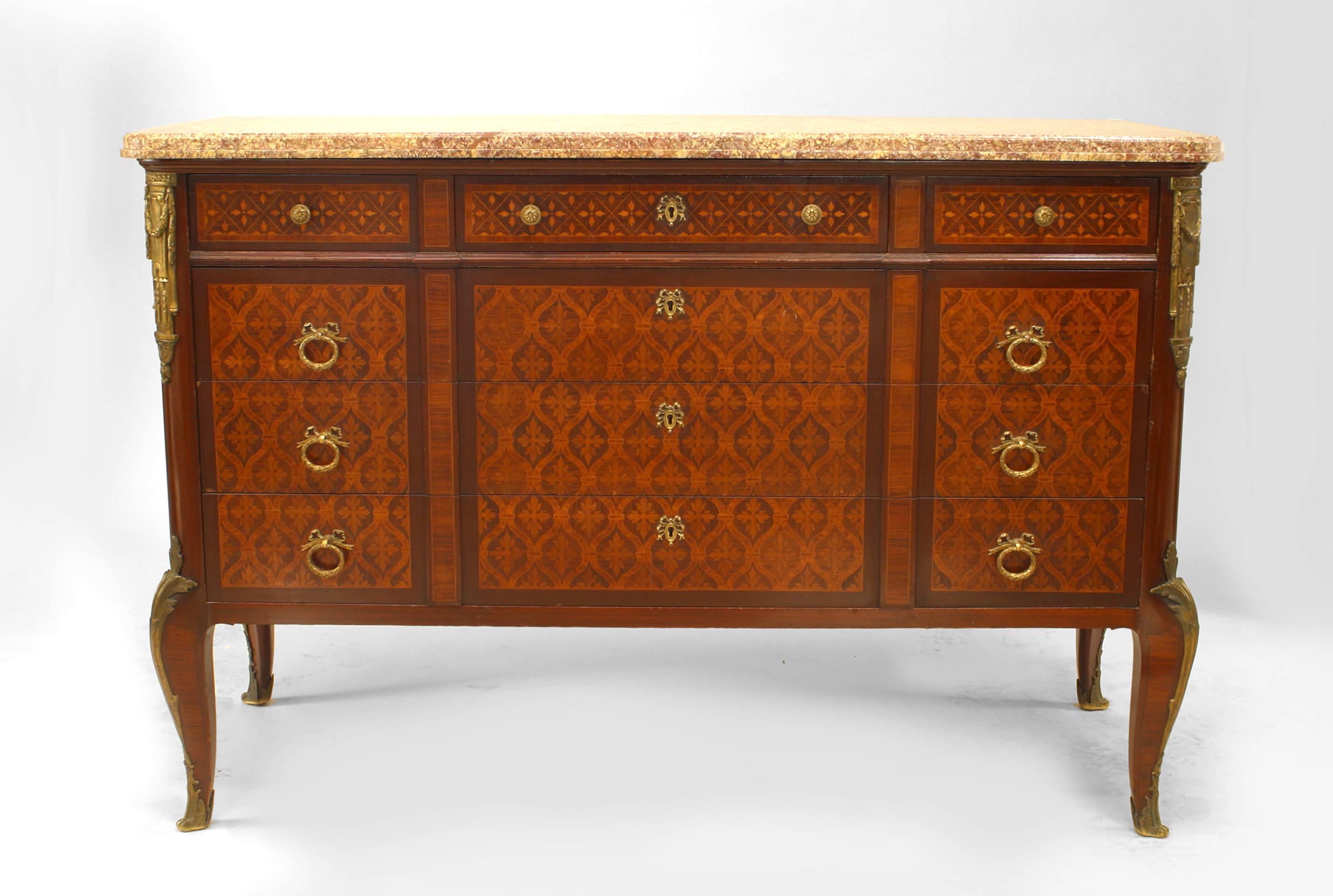 French Louis XVI Inlaid Commode In Good Condition For Sale In New York, NY