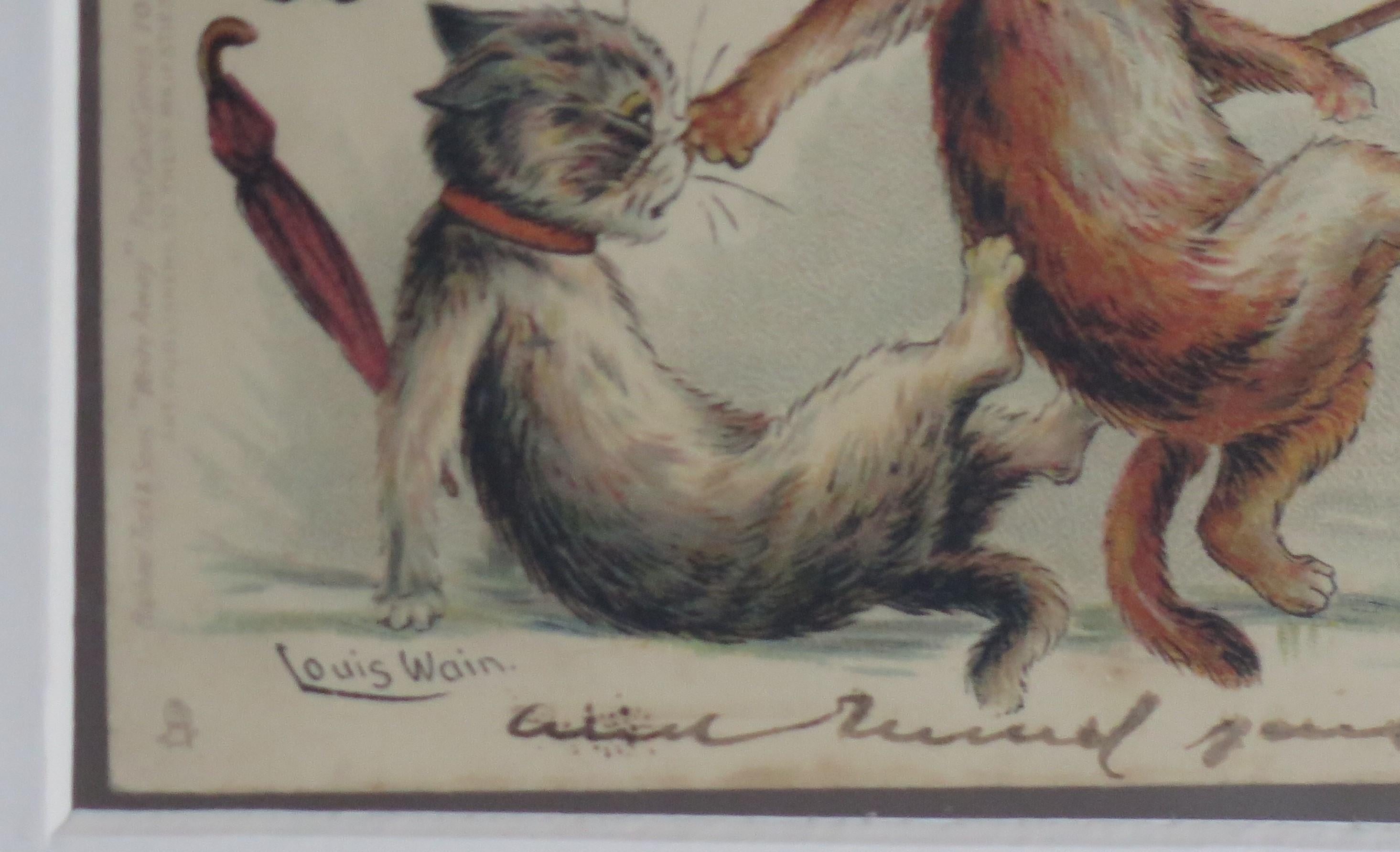 Louis Wain Cat Postcard 