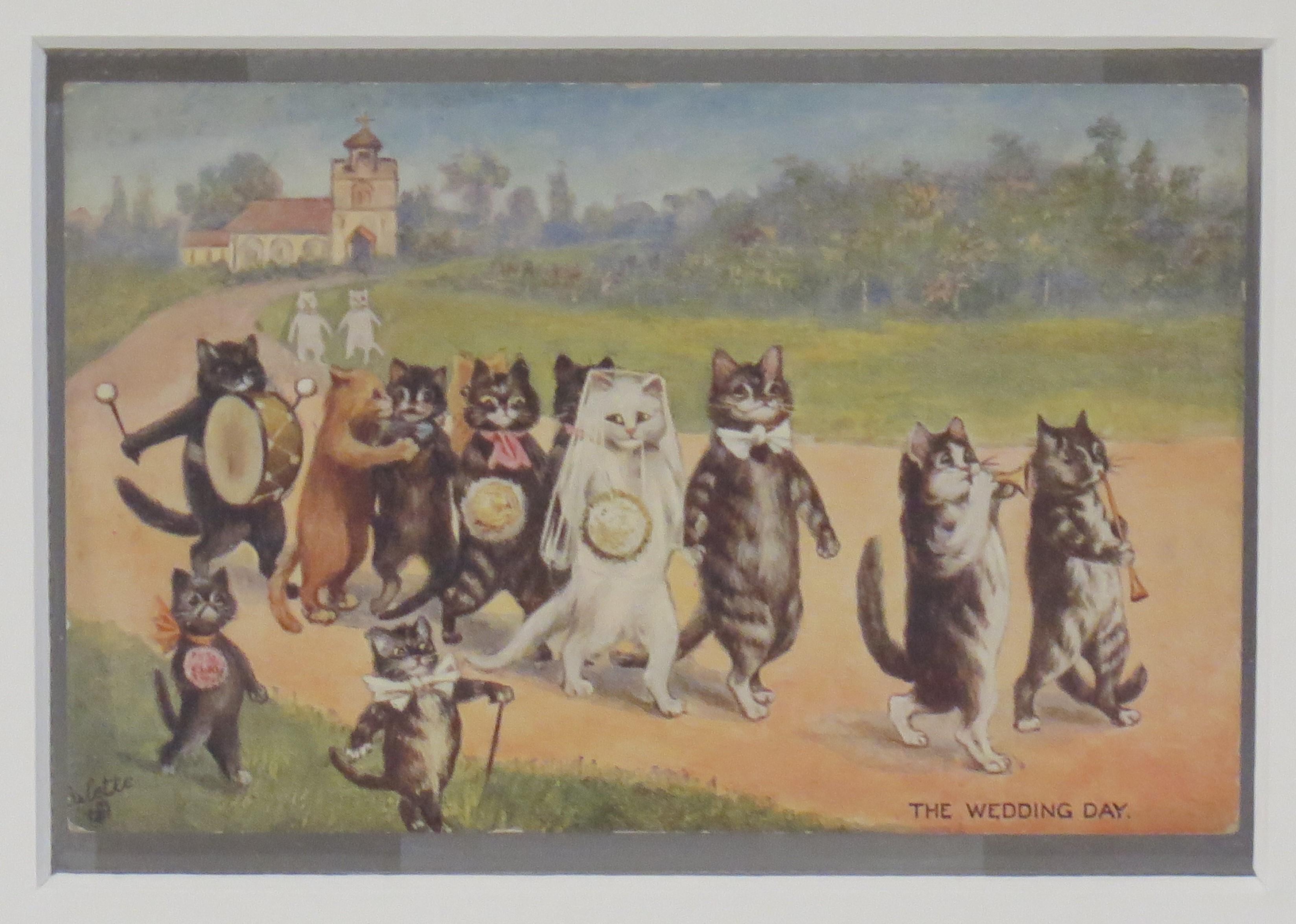 Edwardian Louis Wain Cat Postcard 