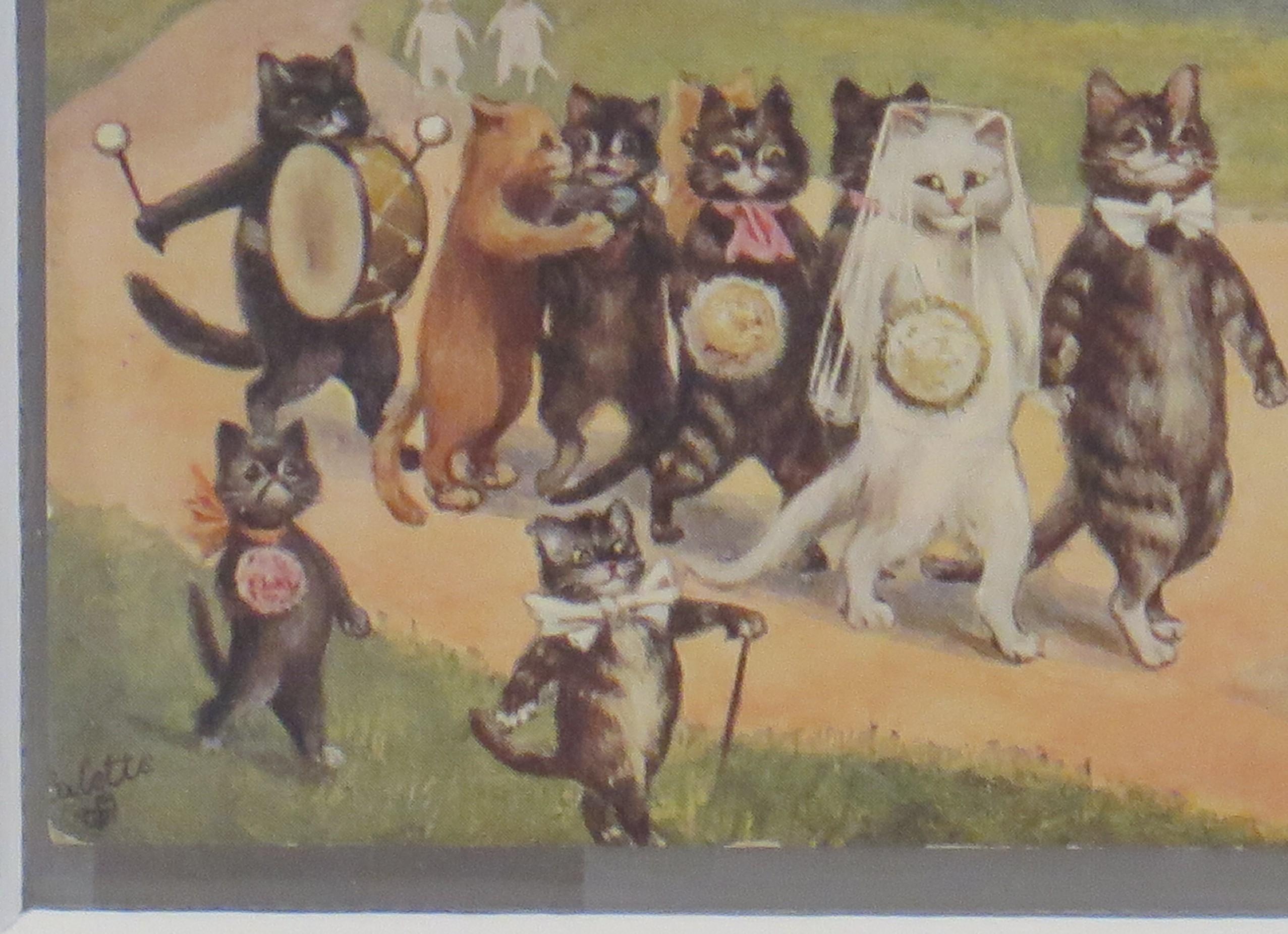 British Louis Wain Cat Postcard 