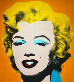 Large ANDY WARHOL FACTORY Screen Print BY Film Maker LOUIS WALDON.