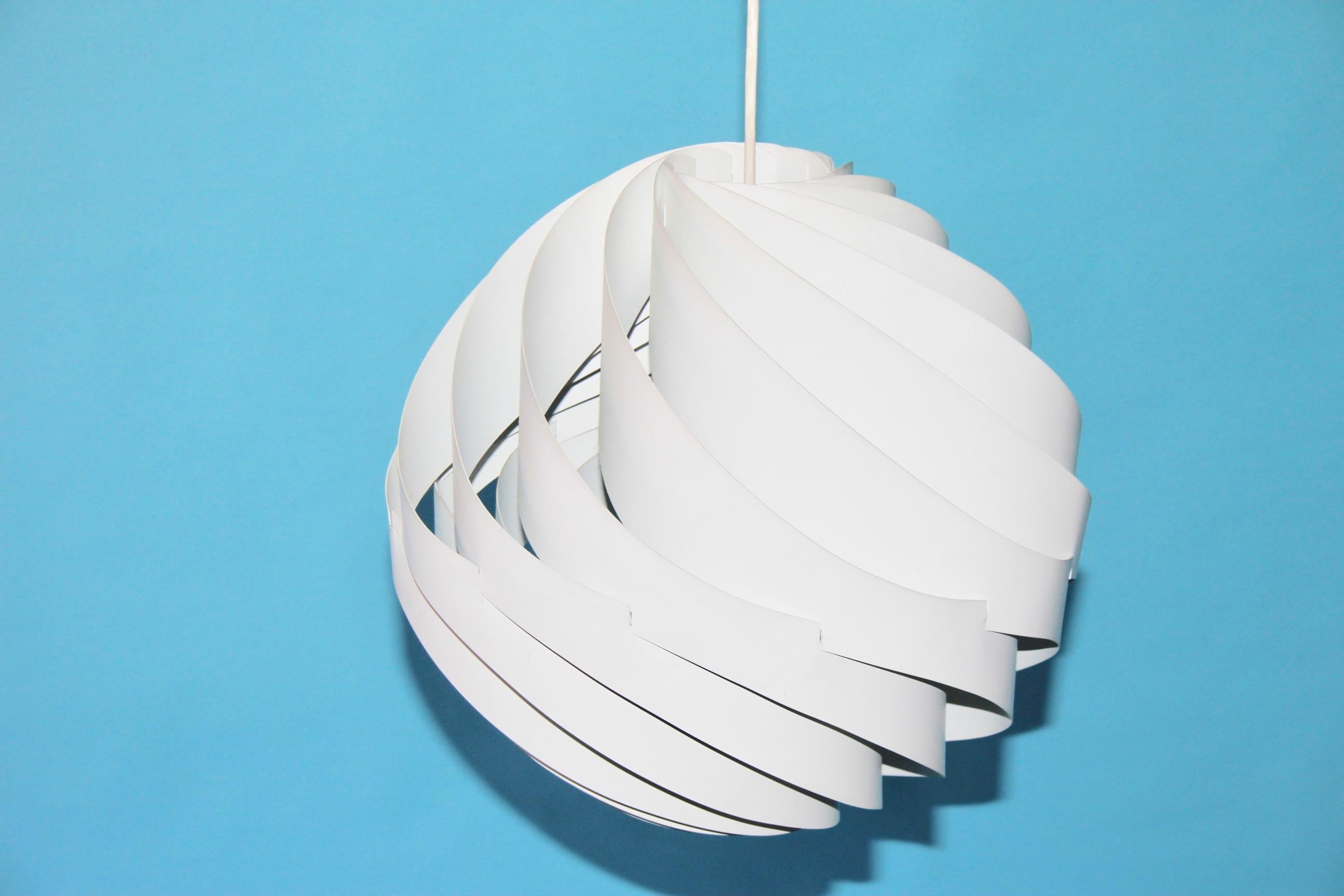 Louis Weisdorf Ceiling Pendant Turbo by Lyfa, Denmark, 1965 In Good Condition In grand Lancy, CH