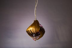 Louis Weisdorf, early solid brass Konkylie pendant for Lyfa, Denmark