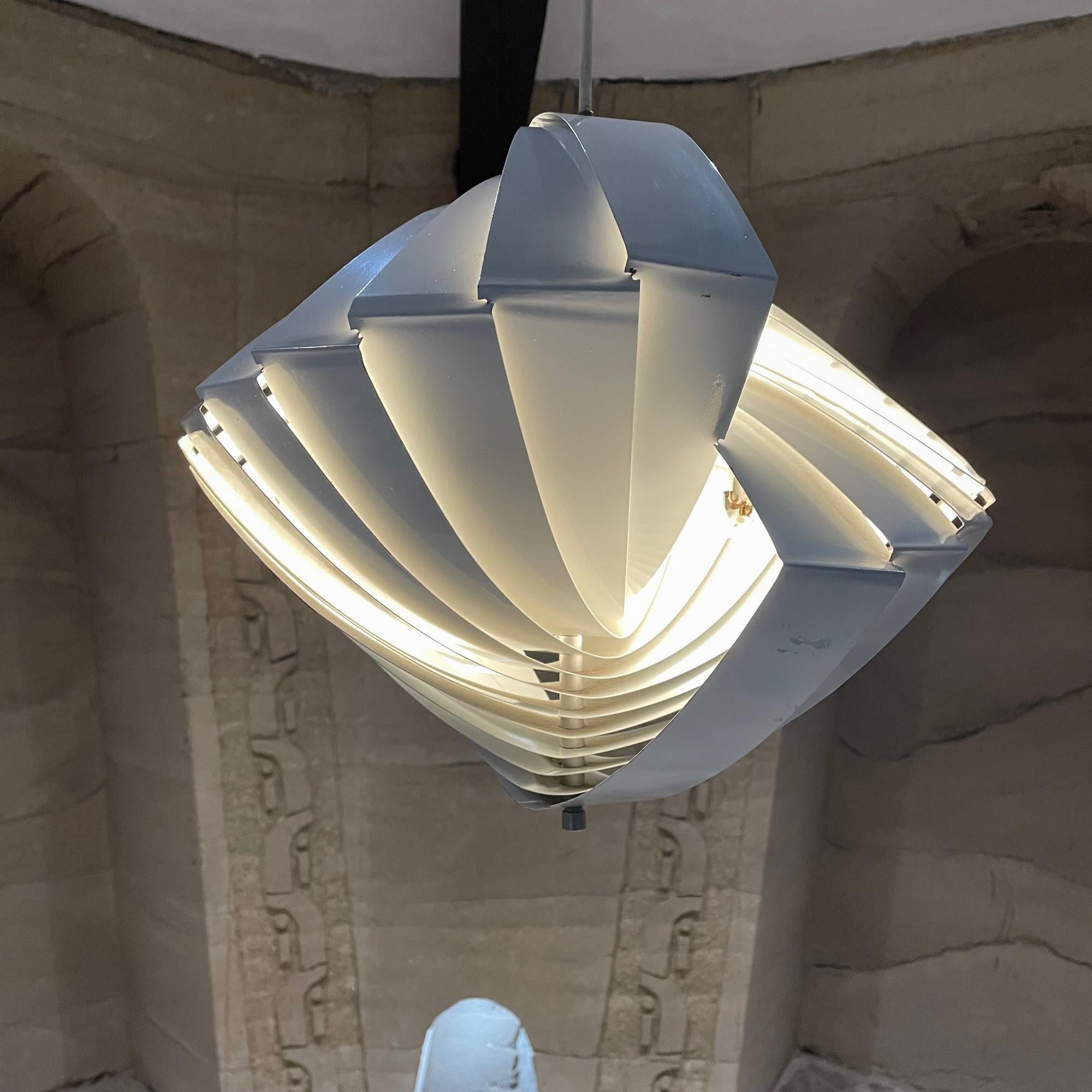 1960s Denmark Konkylie Concentric Ceiling PENDANT Lamp Louis WEISDORF Lyfa 7