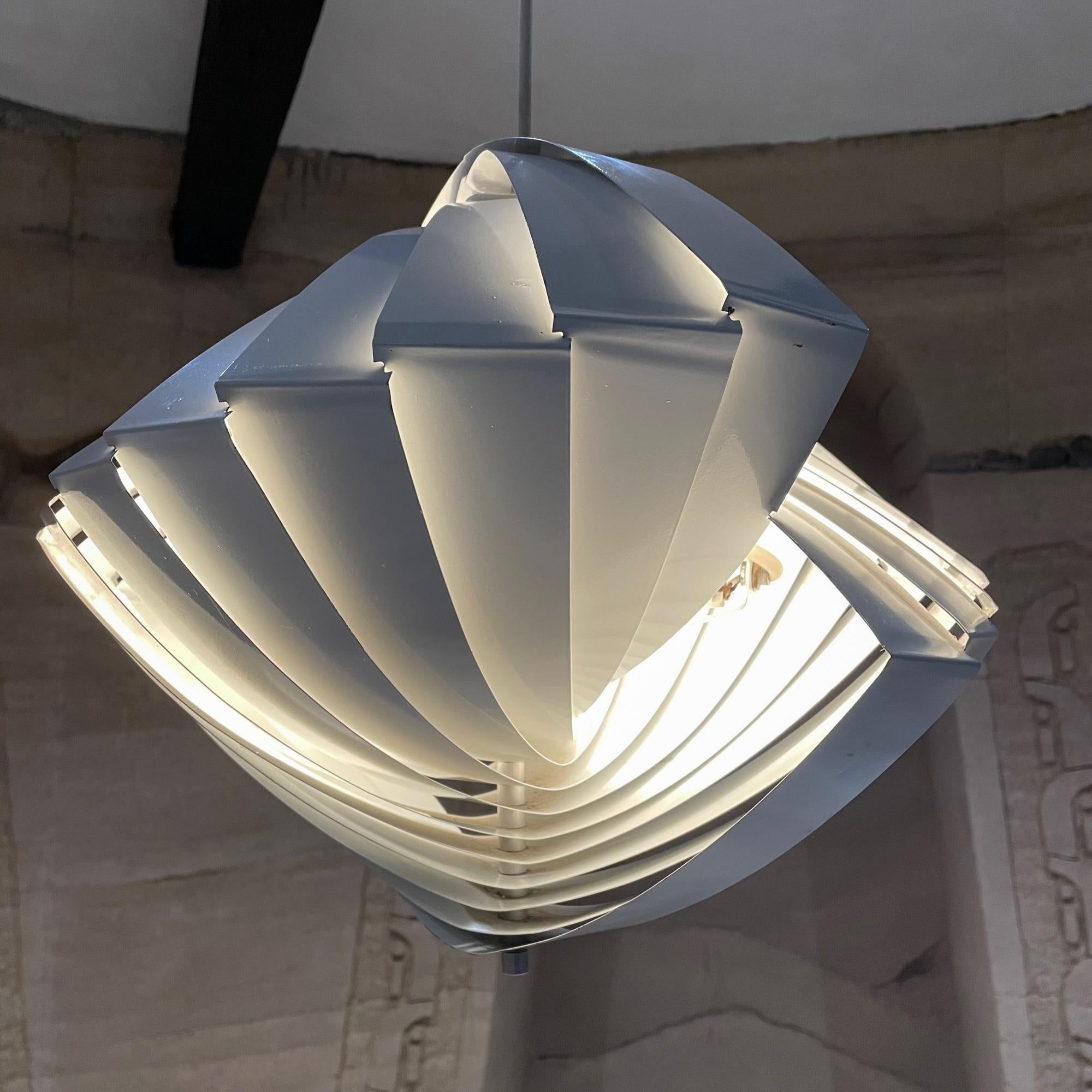 1960s Denmark Konkylie Concentric Ceiling PENDANT Lamp Louis WEISDORF Lyfa 1
