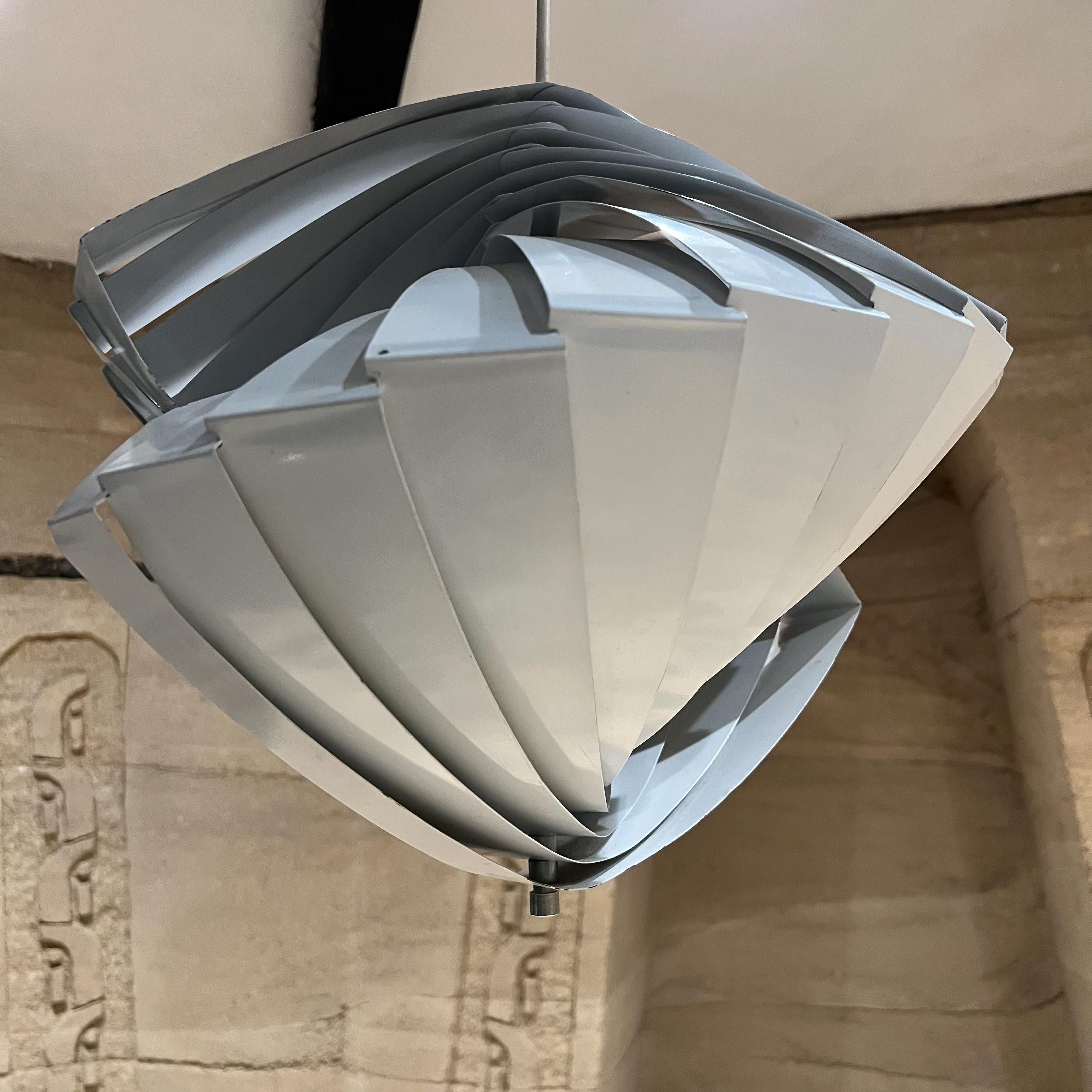 1960s Denmark Konkylie Concentric Ceiling PENDANT Lamp Louis WEISDORF Lyfa 10