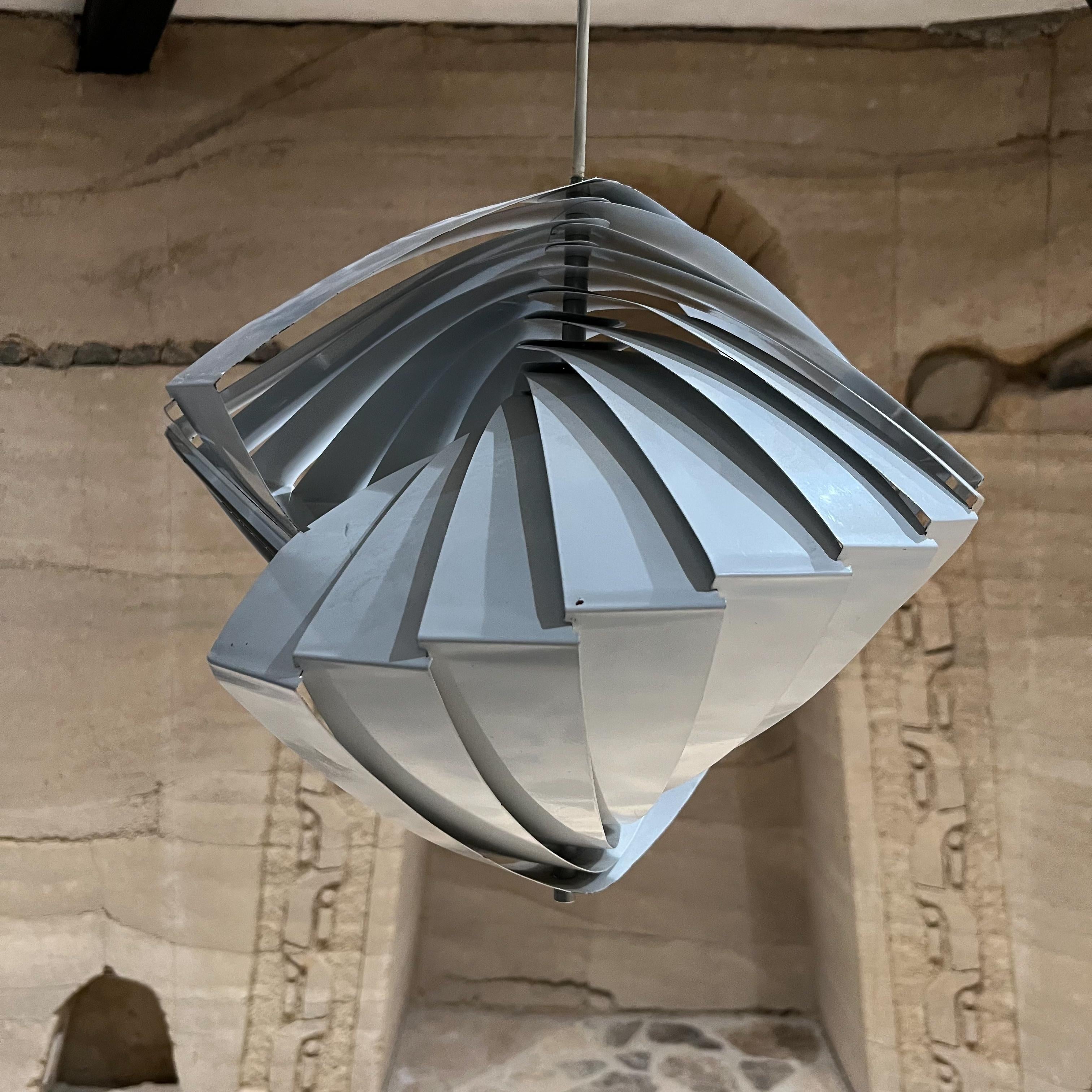 1960s Denmark Konkylie Concentric Ceiling PENDANT Lamp Louis WEISDORF Lyfa 11