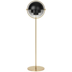 Louis Weisdorf Multi-Lite Stehleuchte Messing Schwarz Seidenmatt für GUBI