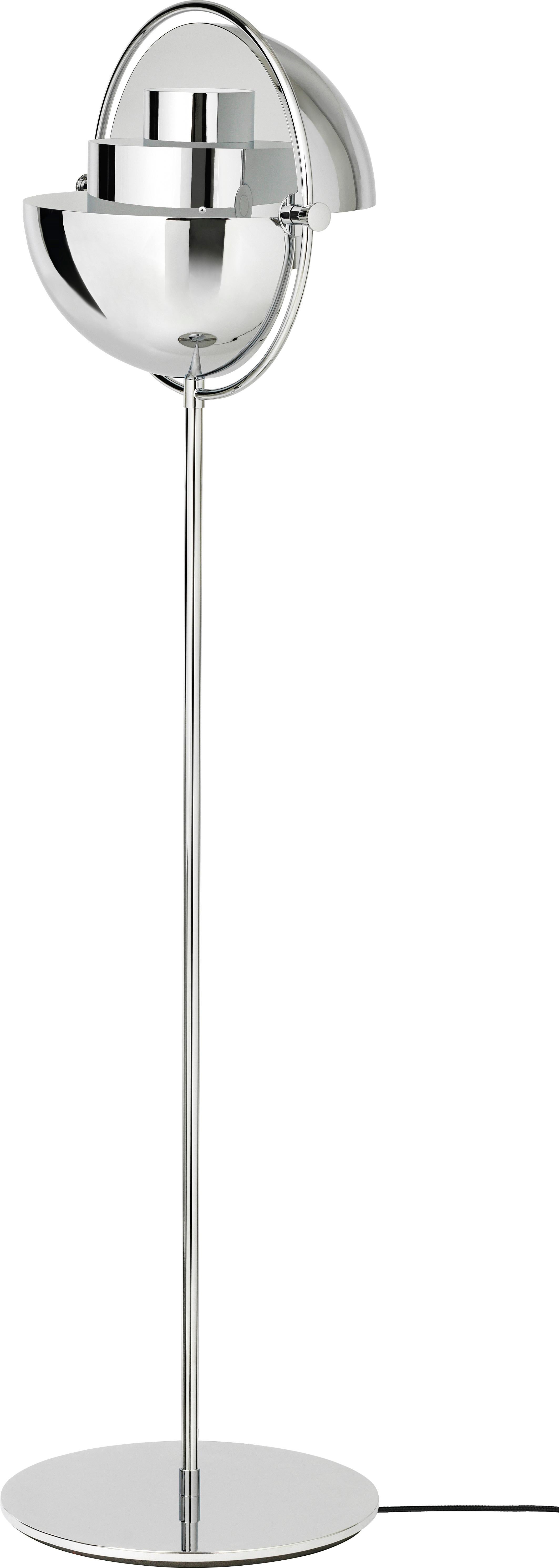 Mid-Century Modern Louis Weisdorf Multi-Lite Floor Lamp Chrome for GUBI For Sale