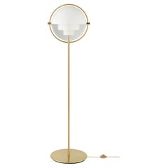 Louis Weisdorf Multi-Lite Floor Lamp Chrome White Semi Matt for GUBI