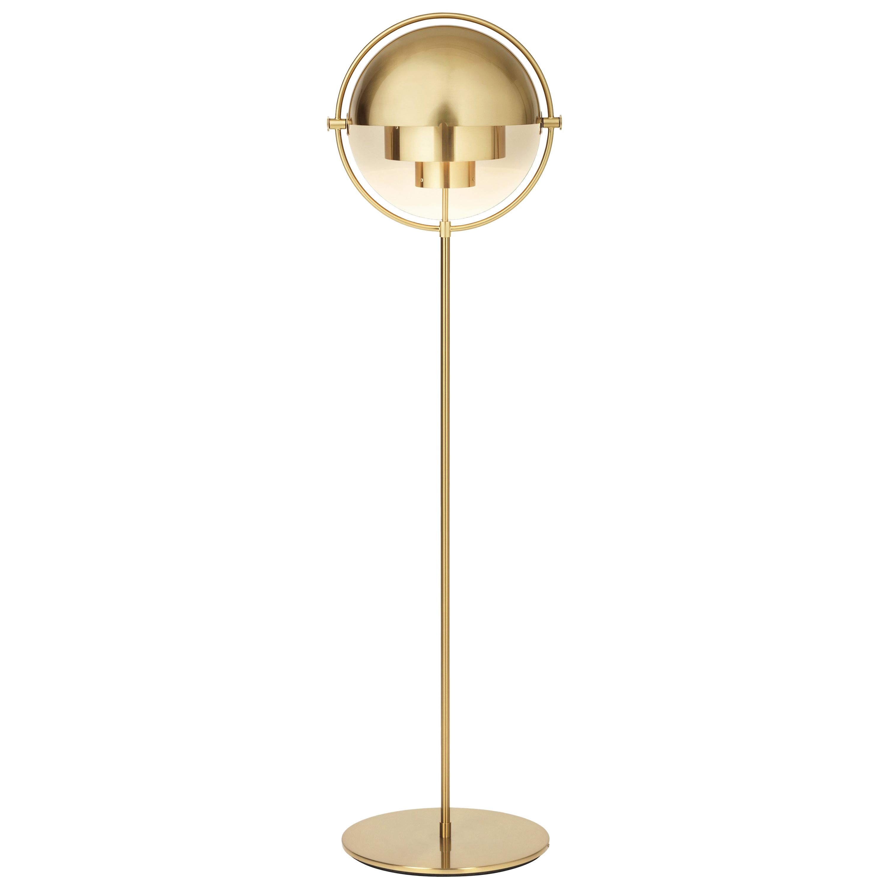 Stehlampe „Multi-Lite“ von Weisdorf aus Messing