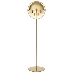 Lampada da terra 'Multi-Lite' in ottone di Louis Weisdorf