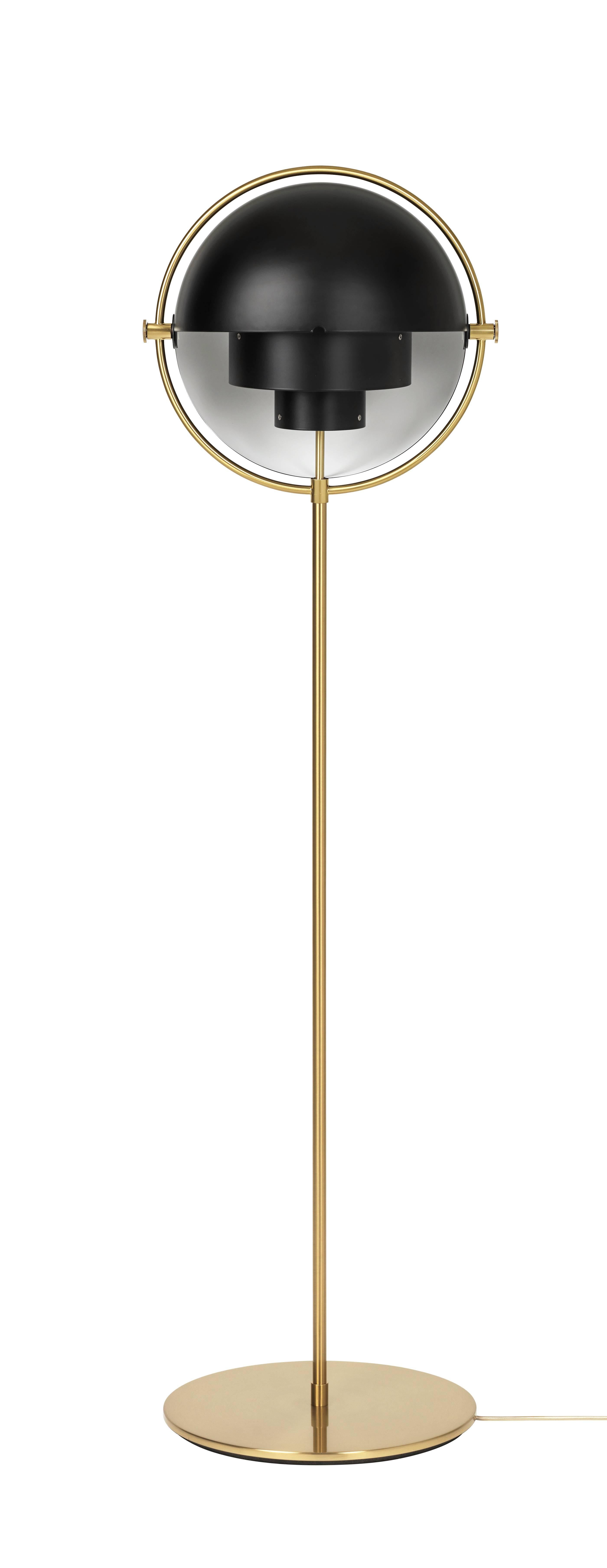 Contemporary Louis Weisdorf 'Multi-Lite' Floor Lamp in Brass For Sale