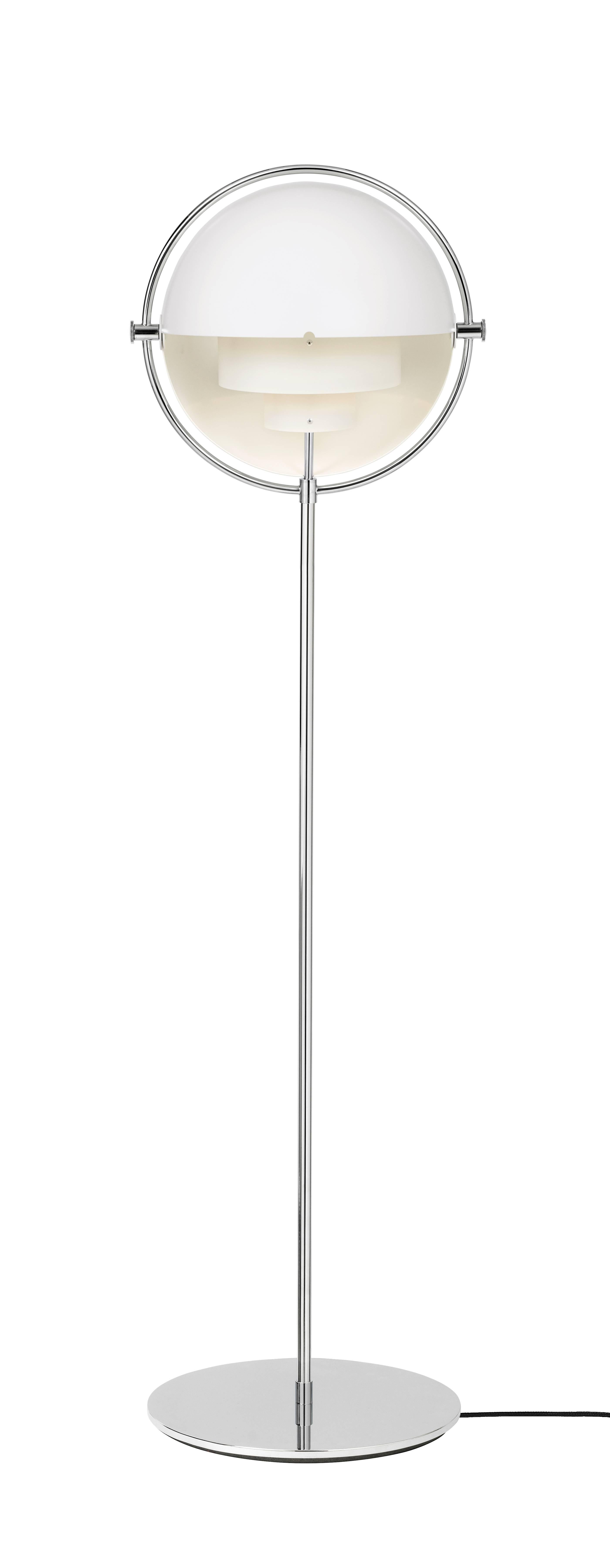 Scandinavian Modern Louis Weisdorf 'Multi-Lite' Floor Lamp in Chrome for GUBI For Sale