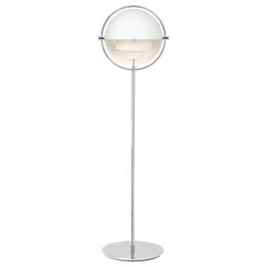 Louis Weisdorf 'Multi-Lite' Floor Lamp in White and Chrome for GUBI