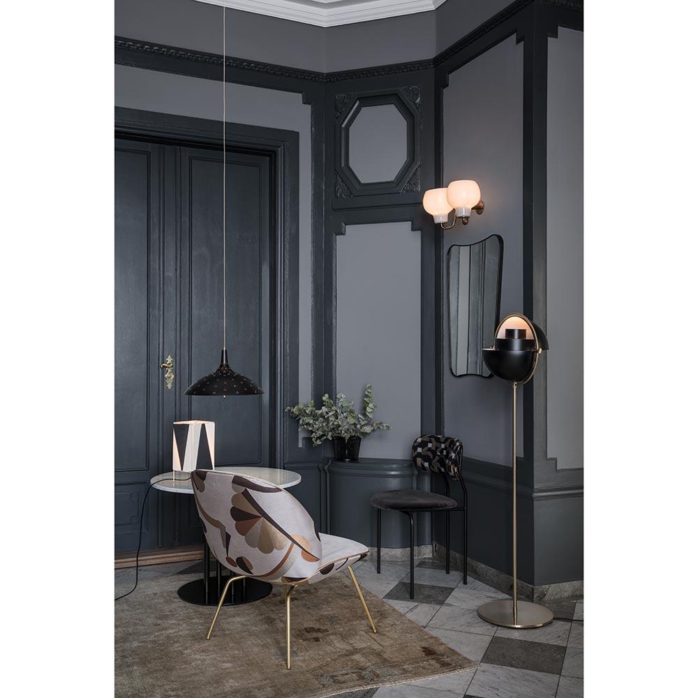 Louis Weisdorf Multi-Lite Floor Lamp Shiny Brass for GUBI For Sale 4