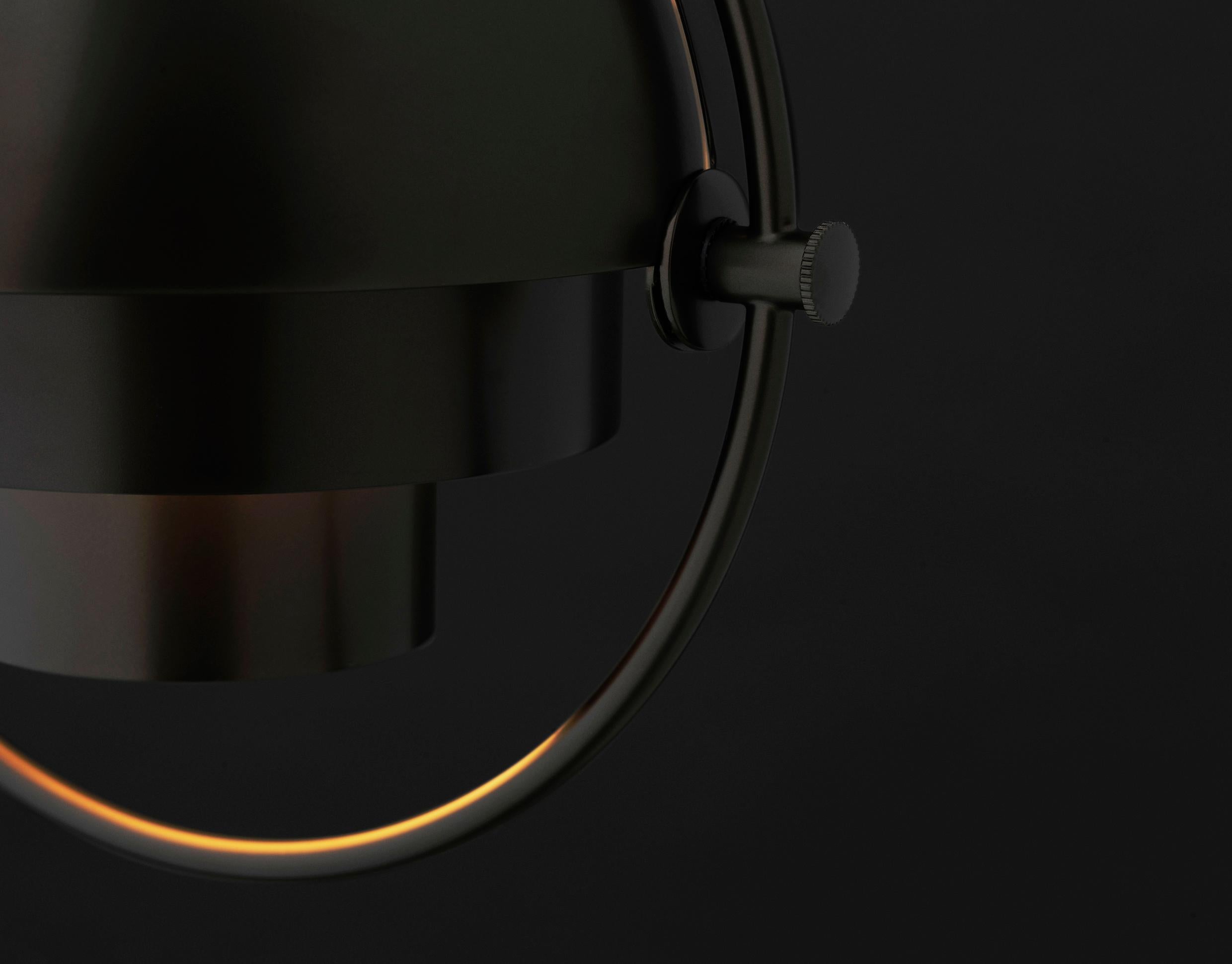 Louis Weisdorf Multi-Lite Pendant Black Brass Ø22.5 cm for GUBI In New Condition For Sale In New York, NY