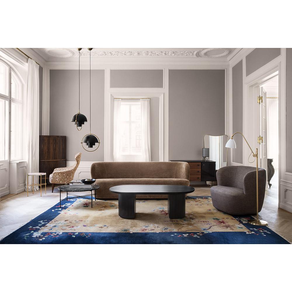 Danois Louis Weisdorf Pendentif Multi-Lite Laiton Noir Semi Mat Ø32 cm pour GUBI en vente