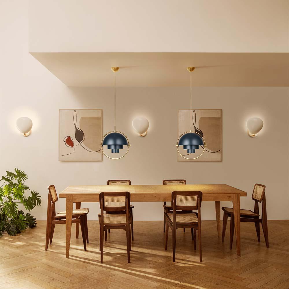 Alluminio Louis Weisdorf Ciondolo Multi-Lite in ottone blu notte per Ø32 cm Gubi in vendita