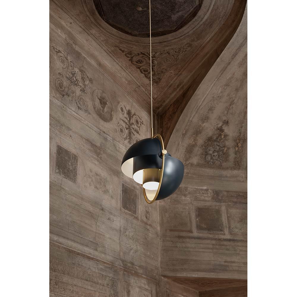 Louis Weisdorf Ciondolo Multi-Lite in ottone blu notte per Ø32 cm Gubi in vendita 2