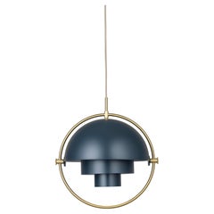 Louis Weisdorf Pendentif Multi-Lite Laiton Bleu Minuit pour Ø32 cm GUBI