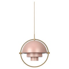 Louis Weisdorf Multi-Lite Pendelleuchte Messing Rose Dust Semi Matt Ø32 cm für GUBI