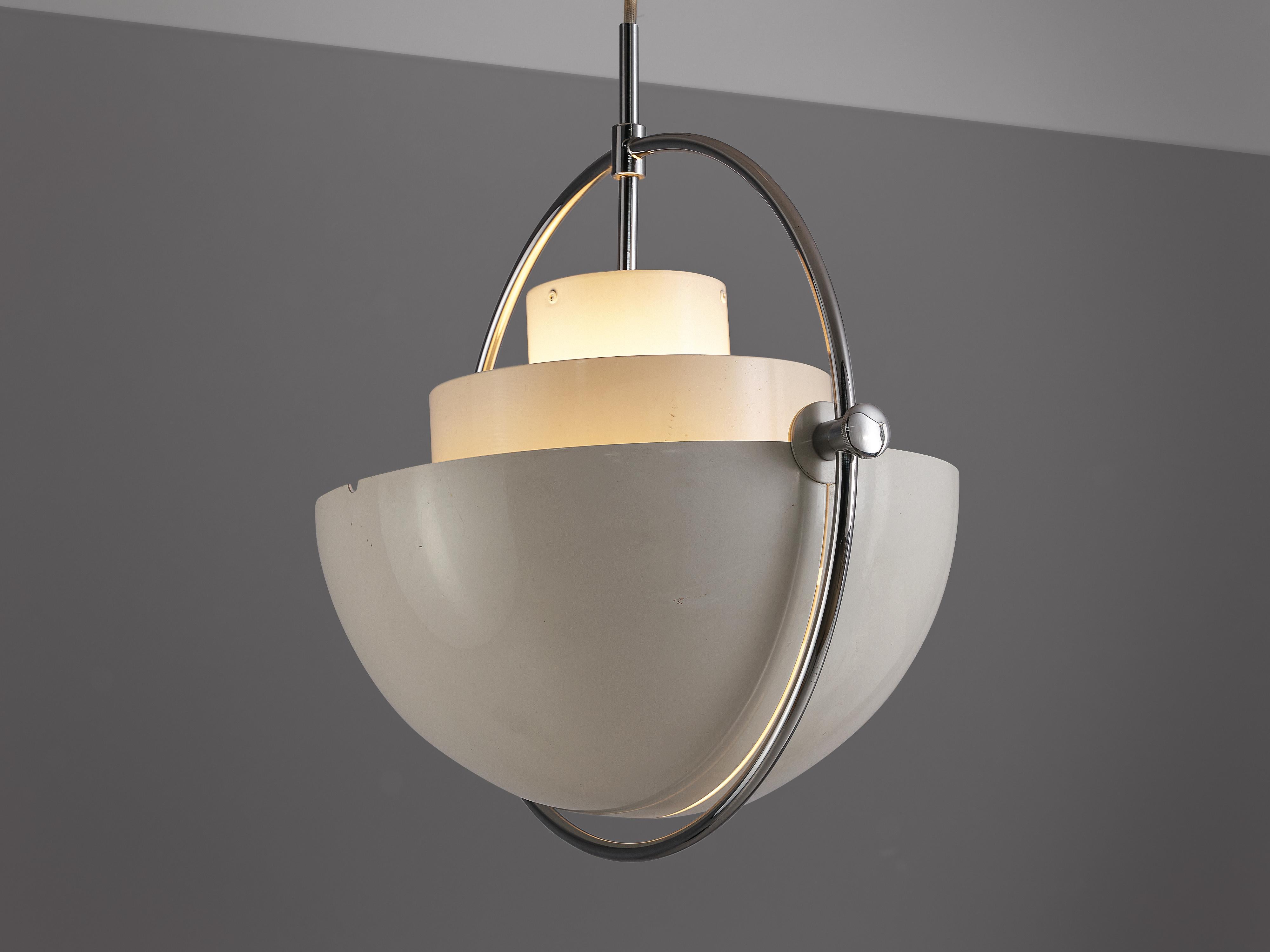 Louis Weisdorf for Lyfa 'Multi-Lite' Pendant in Metal and Chrome 1