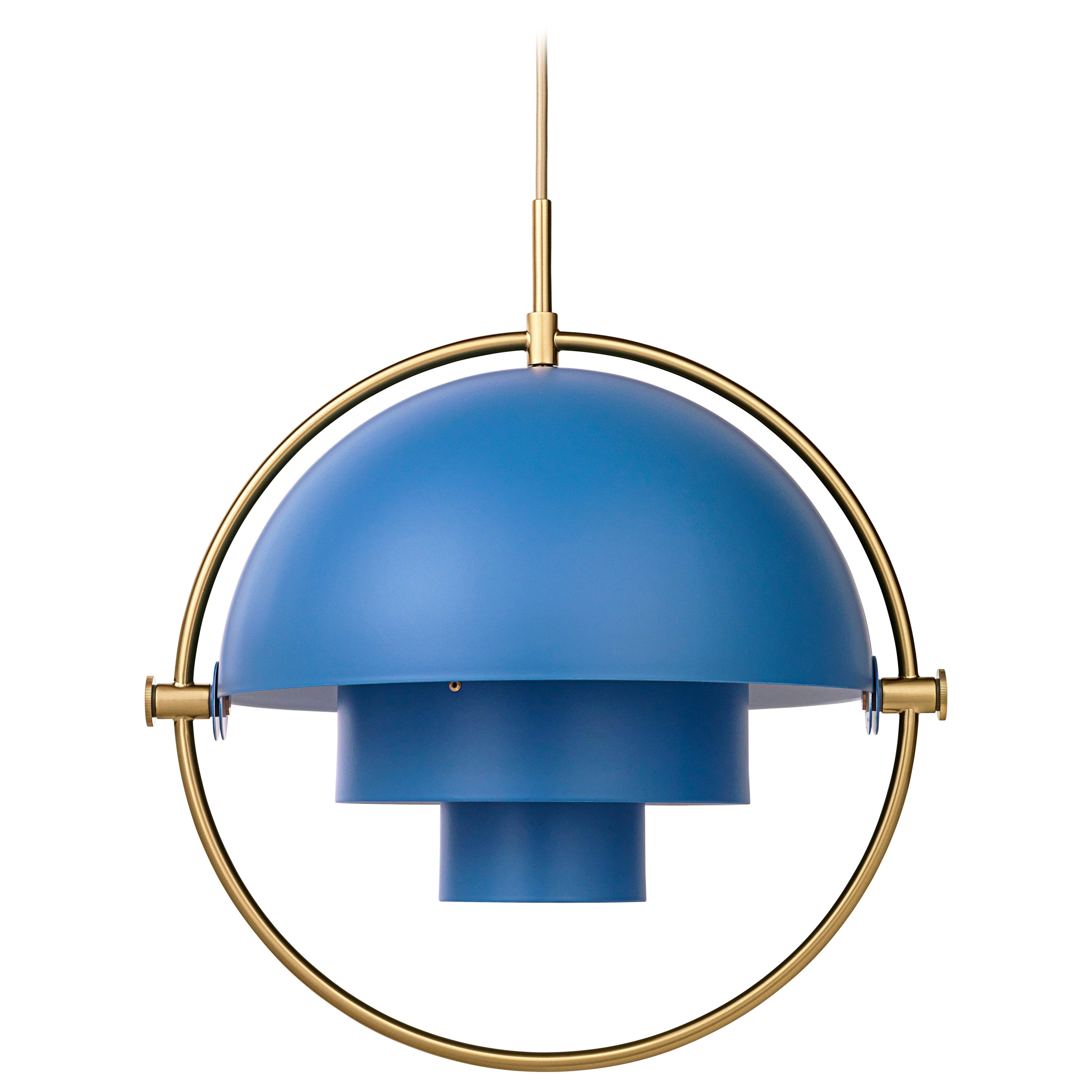 Lampada a sospensione 'Multi-Lite' di Louis Weisdorf in blu