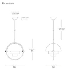 Louis Weisdorf 'Multi-Lite' Pendant Lamp in Blue for GUBI