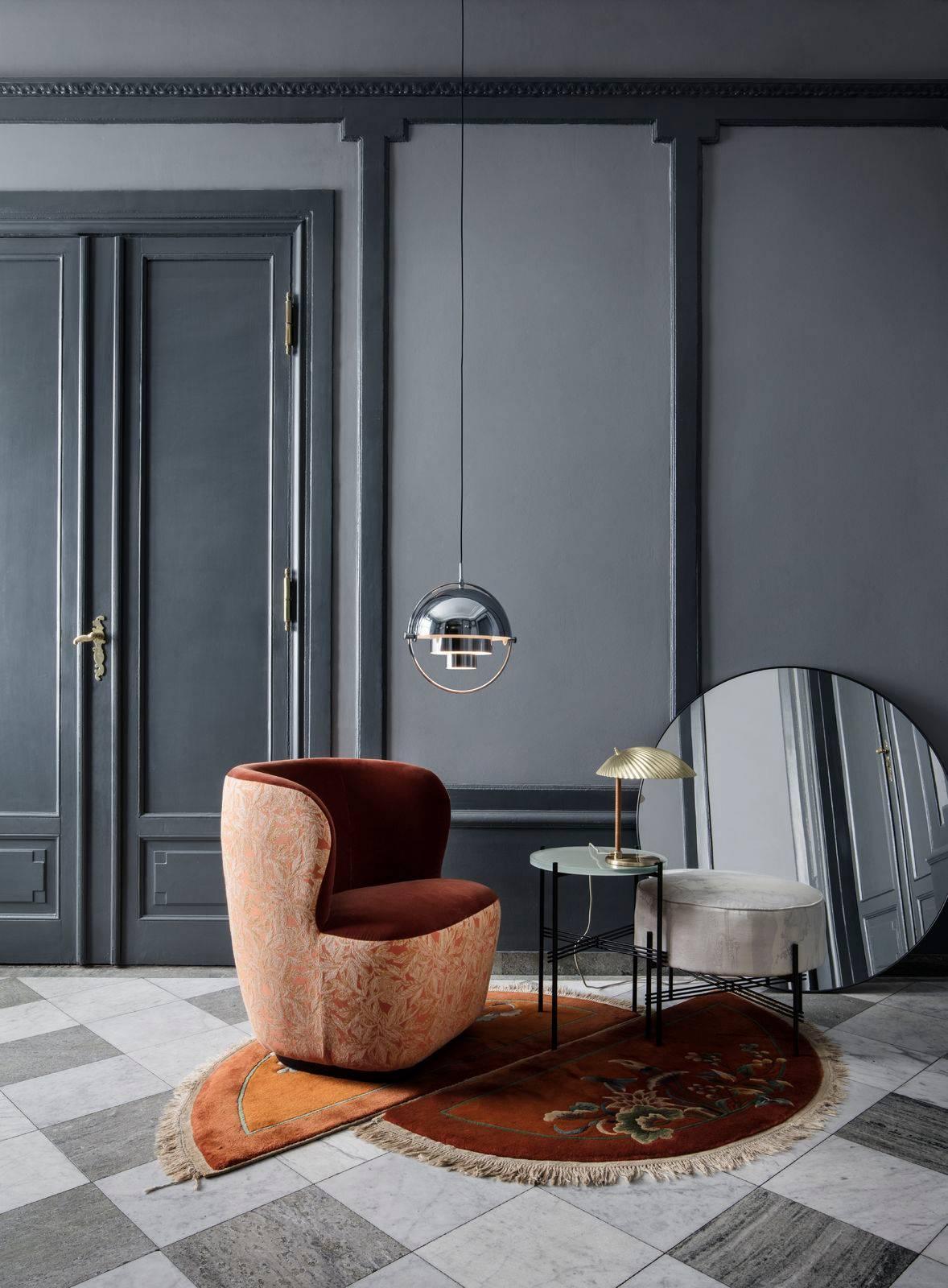 Lampe à suspension « Multi-Lite » de Louis Weisdorf en gris mer en vente 3