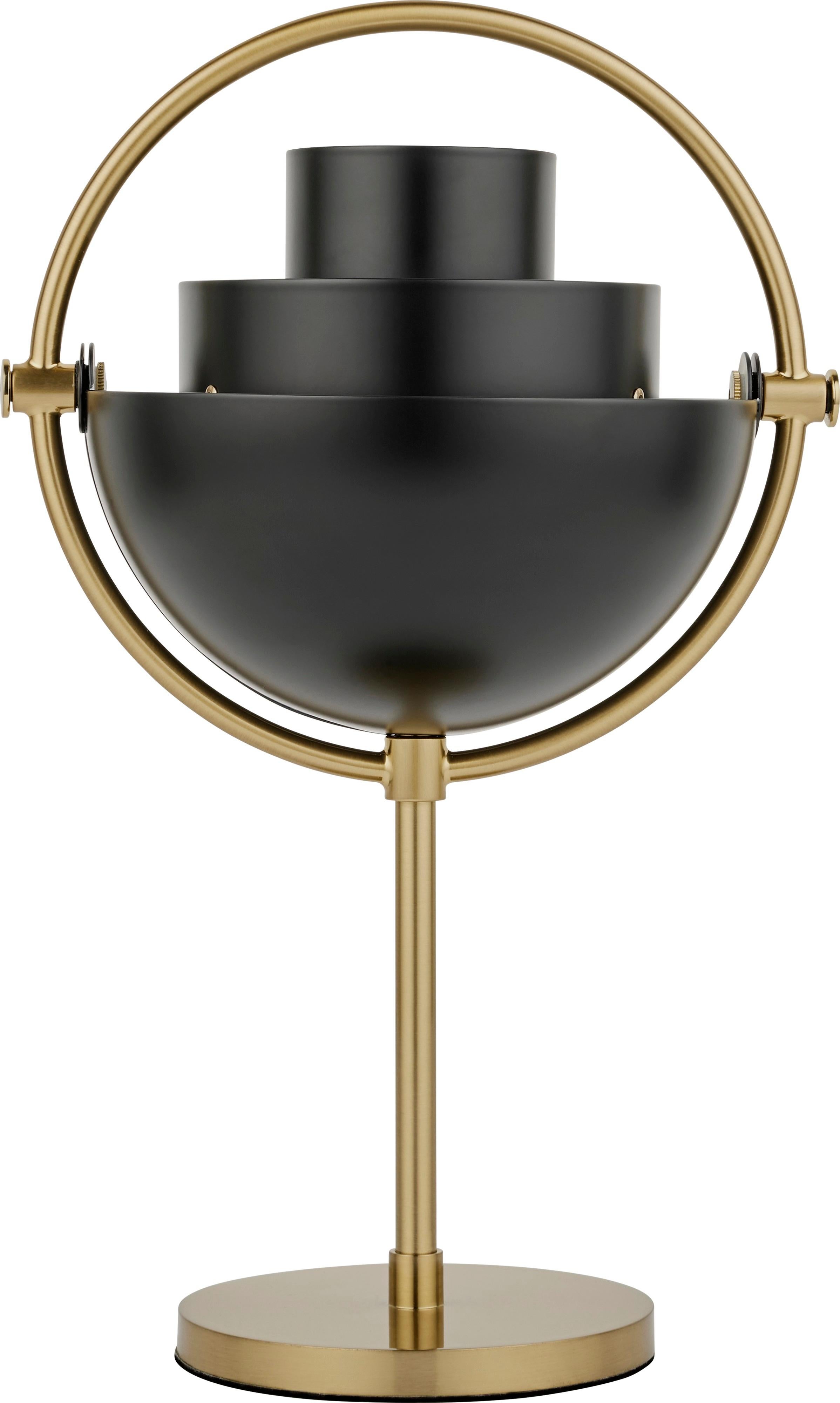 XXIe siècle et contemporain Lampe de table portable 'Multi-Lite' de Louis Weisdorf en noir et laiton pour Gubi en vente
