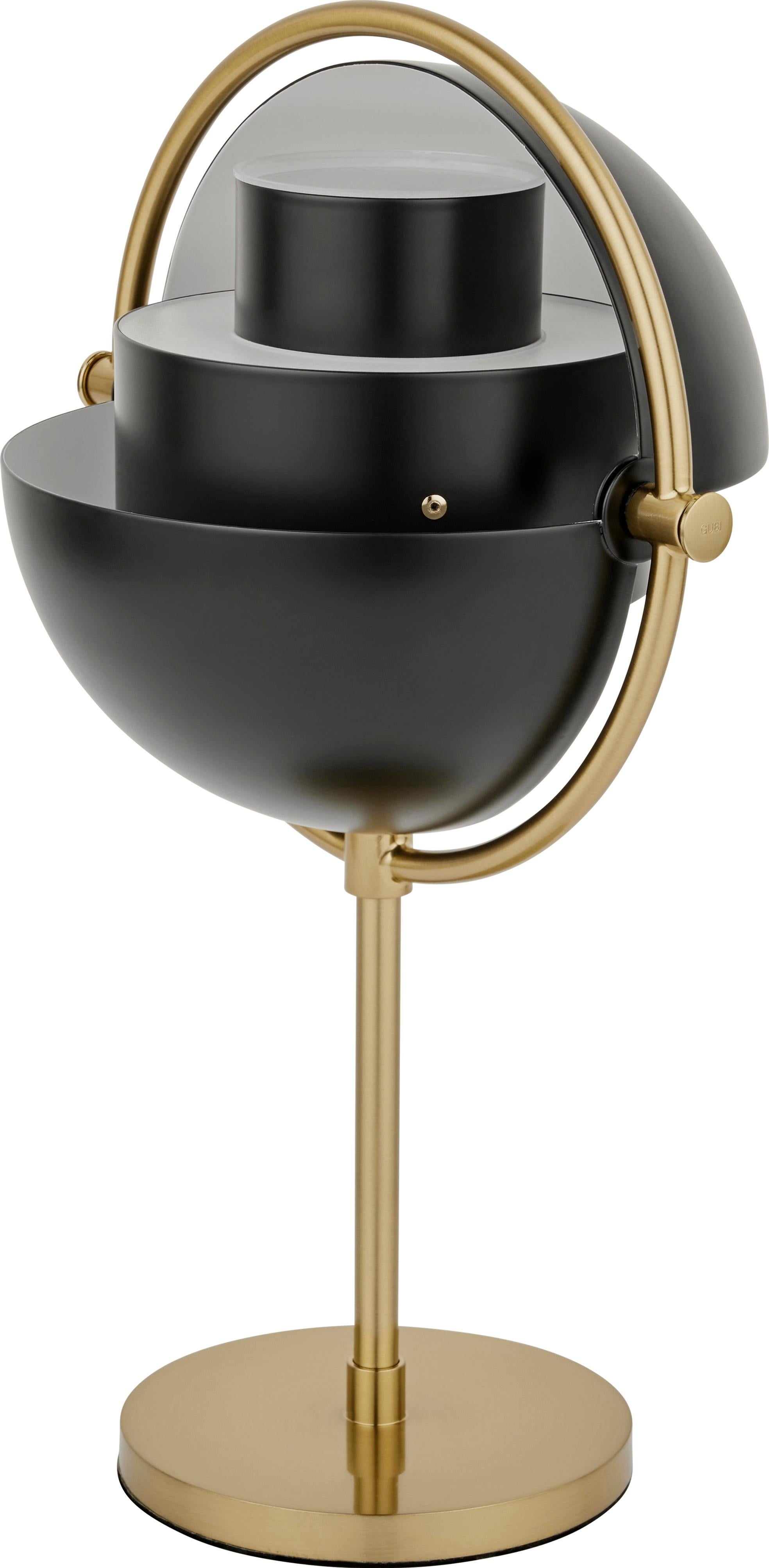 Métal Lampe de table portable 'Multi-Lite' de Louis Weisdorf en noir et laiton pour Gubi en vente