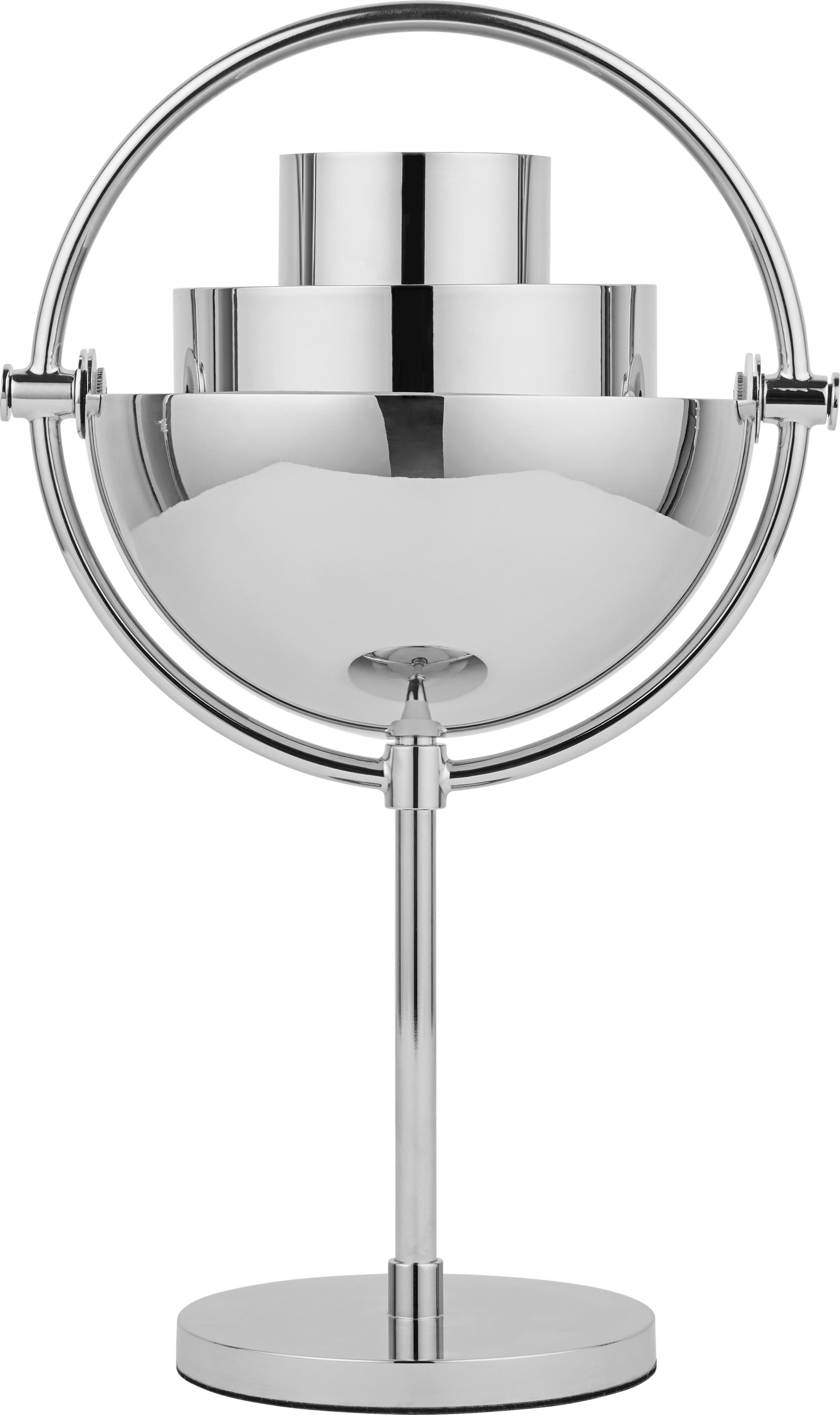 Polished Louis Weisdorf 'Multi-Lite' Portable Table Lamp in Chrome for GUBI For Sale