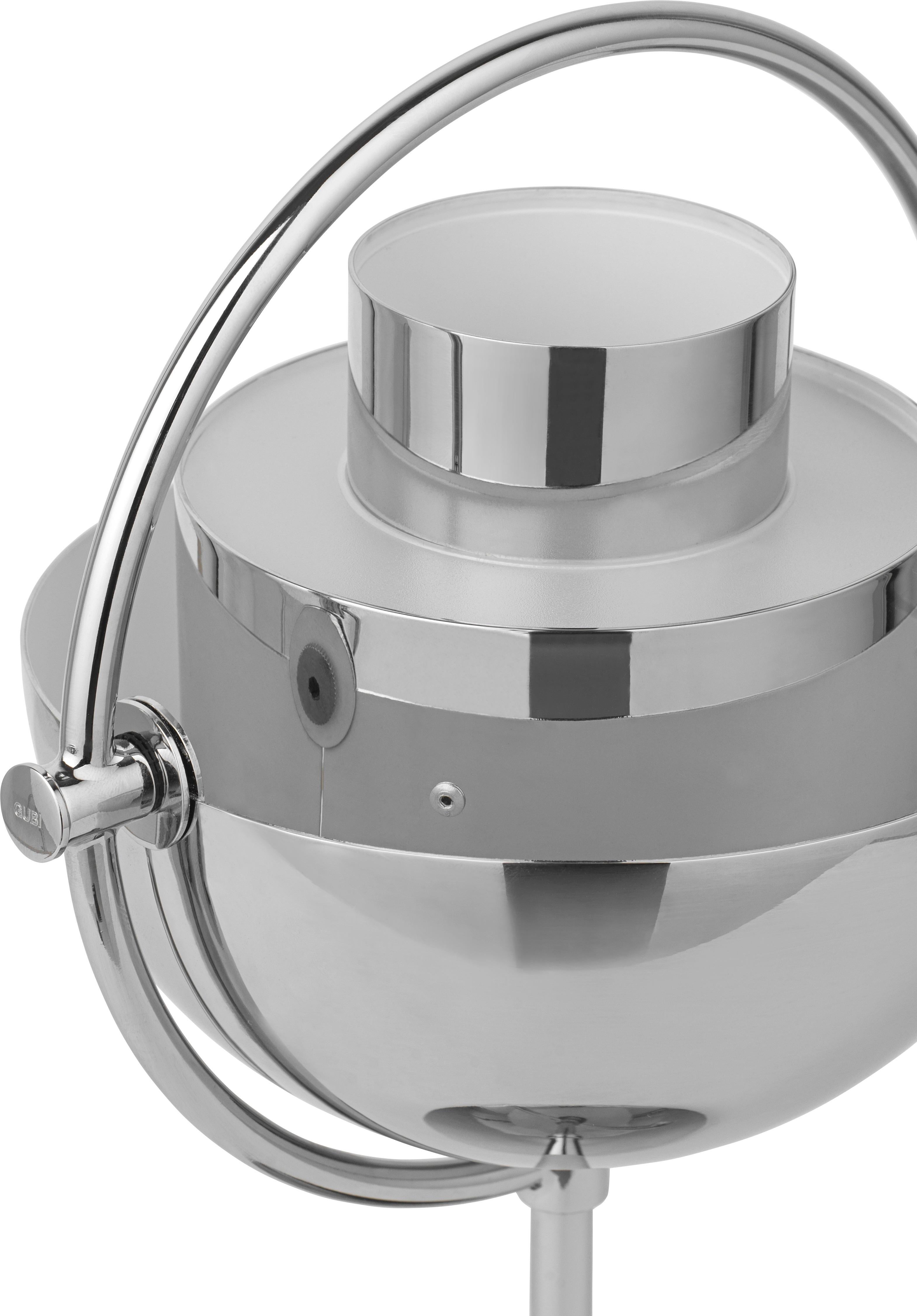 Contemporary Louis Weisdorf 'Multi-Lite' Portable Table Lamp in Chrome for GUBI For Sale