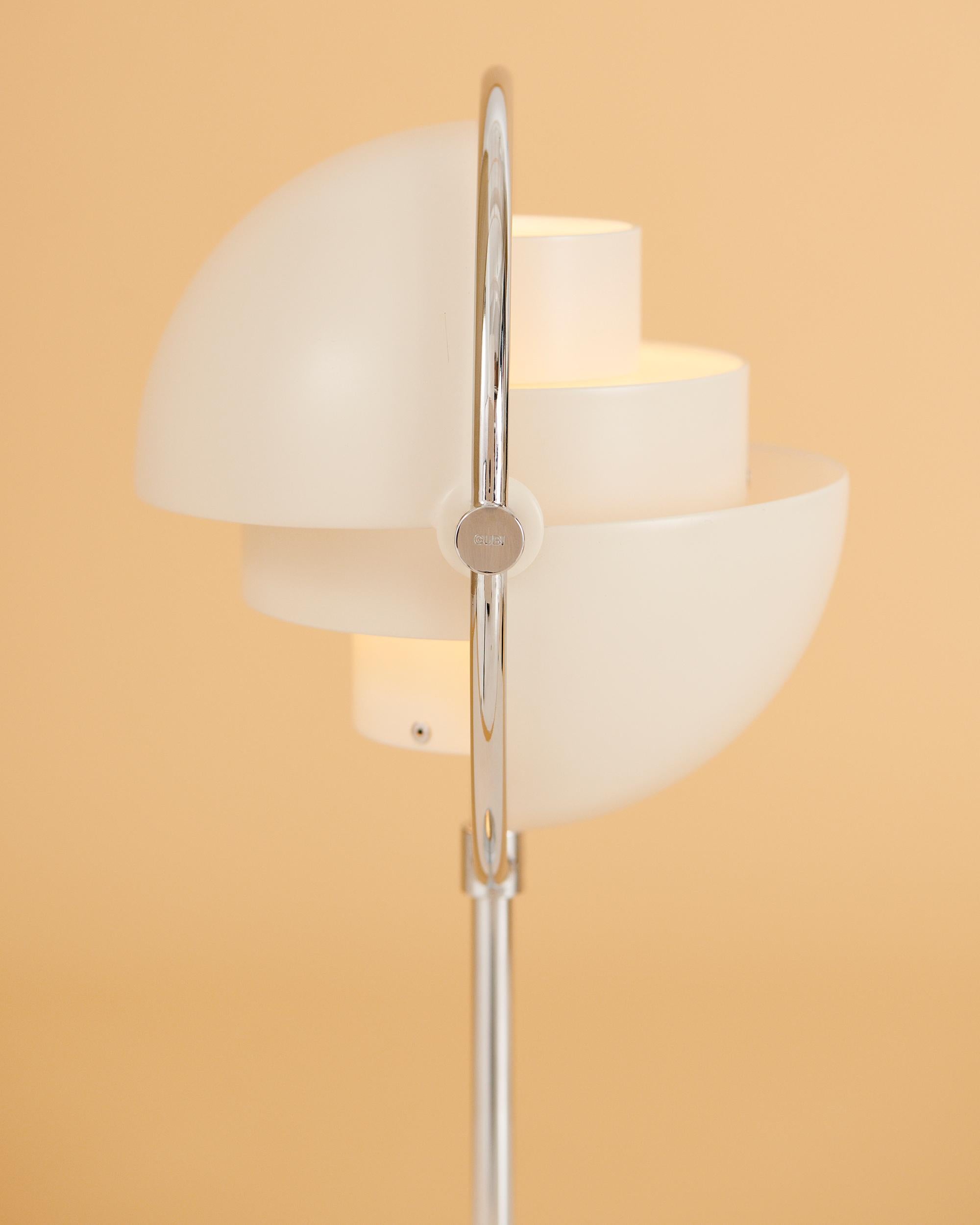 Mid-Century Modern Louis Weisdorf 'Multi-Lite' Portable Table Lamp in White For Sale